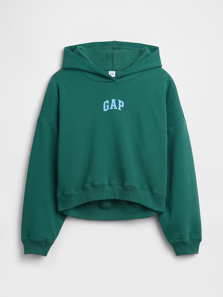 Image number 5 showing, Relaxed Gap Mini-Logo Cropped Hoodie
