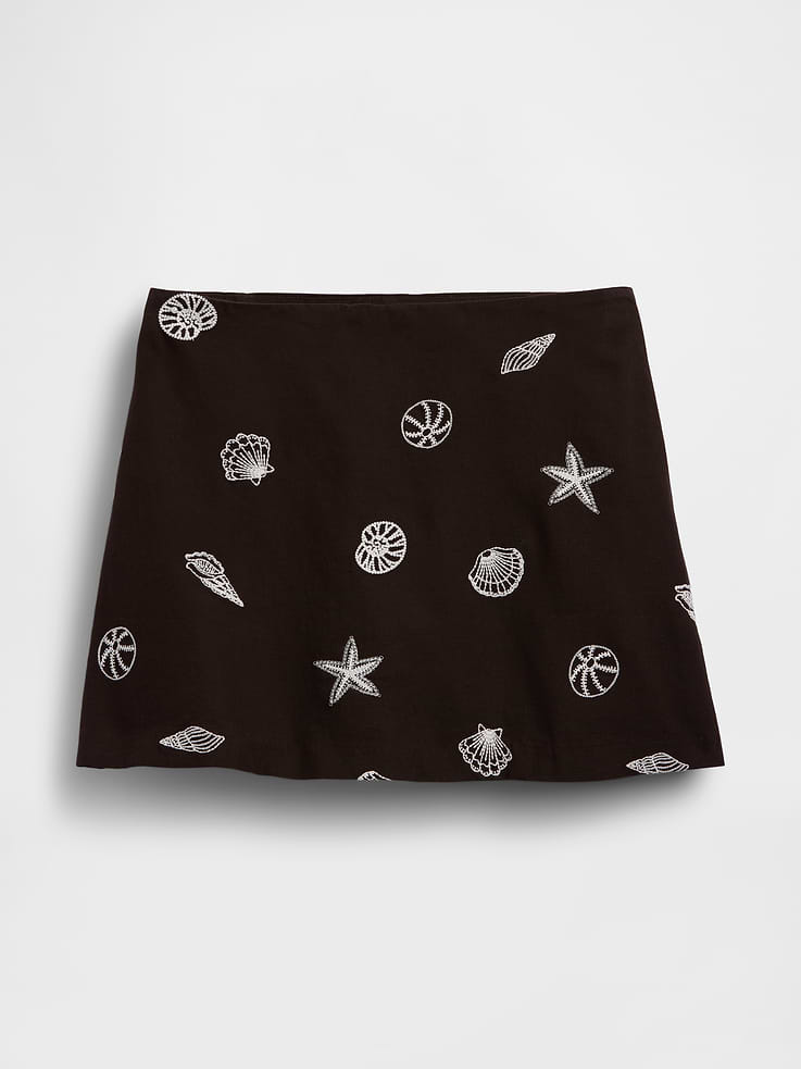 Image number 6 showing, Linen-Blend Mini Skort