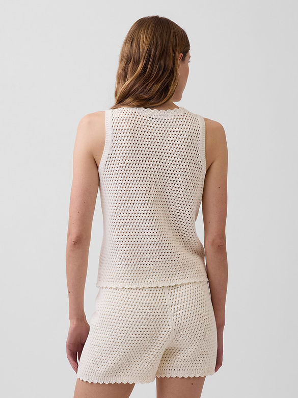 100% Cotton Crochet Tank Top