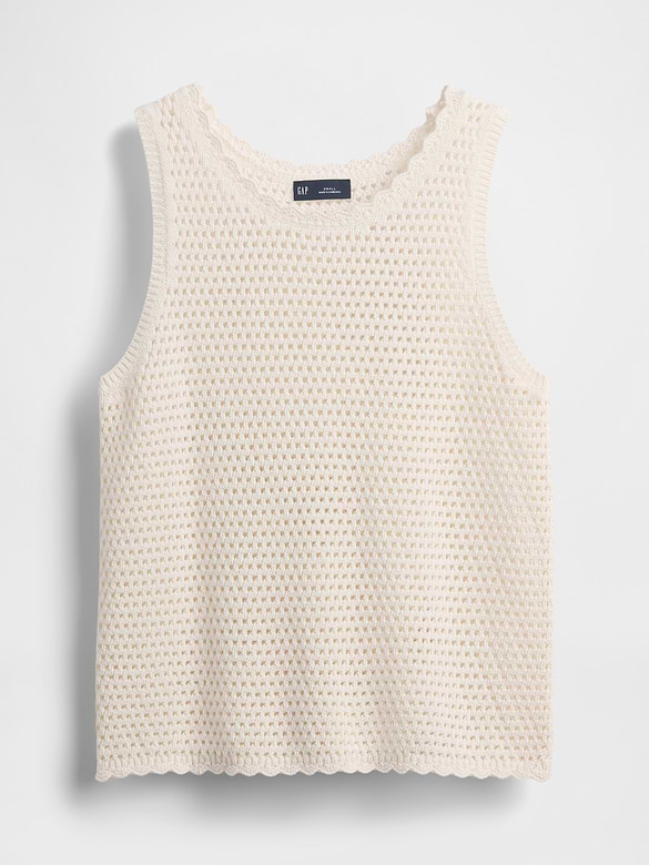 100% Cotton Crochet Tank Top