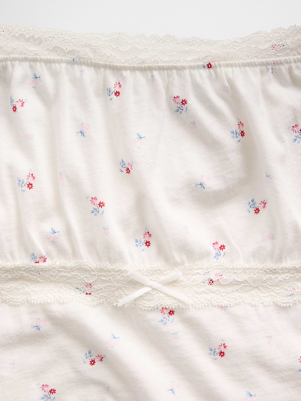 Kids Lace-Trim Puff-Sleeve Top