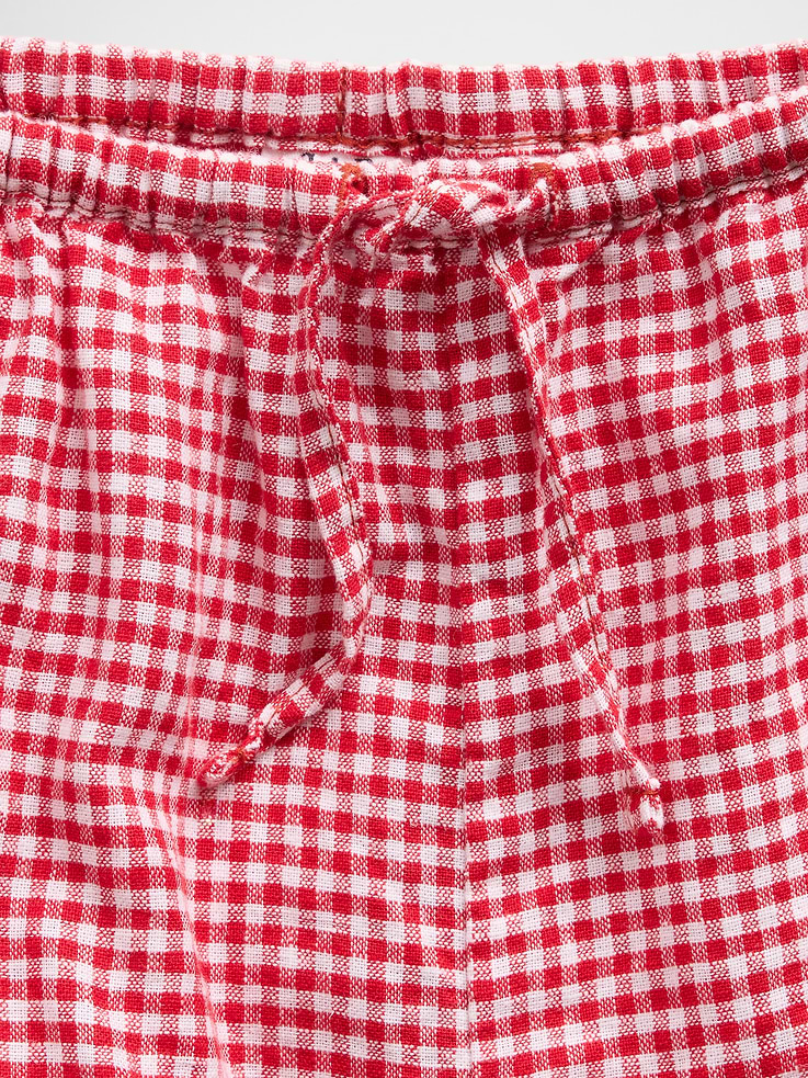 Image number 5 showing, Kids Linen-Cotton Gingham Easy Shorts