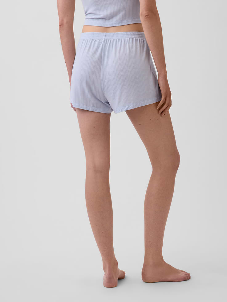 Image number 4 showing, SoftMade Modal Rib PJ Shorts