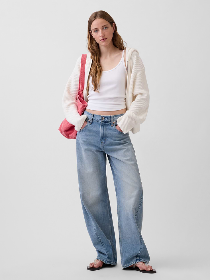 Image number 2 showing, CashSoft Oversized Shaker-Stitch Zip Hoodie