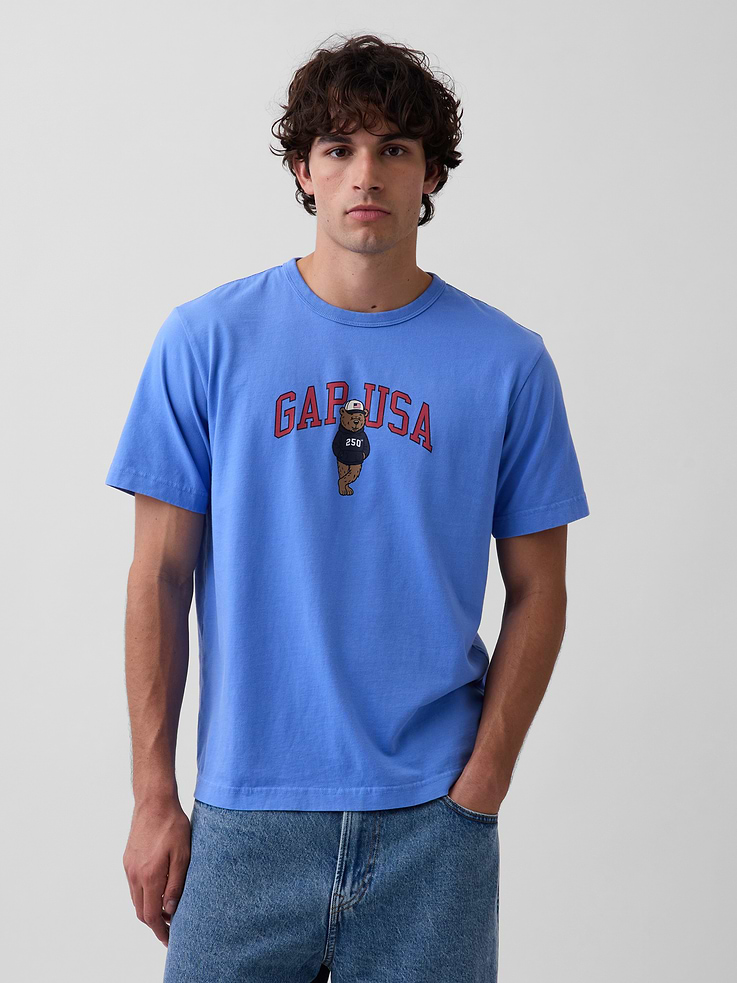 L'image numéro 1 présente T-shirt décontracté à logo et motif de l’ourson Brannan