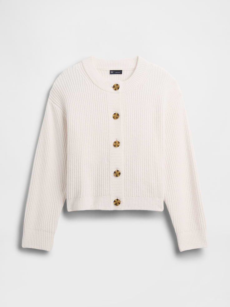 Image number 6 showing, CashSoft Oversized Shaker-Stitch Cardigan