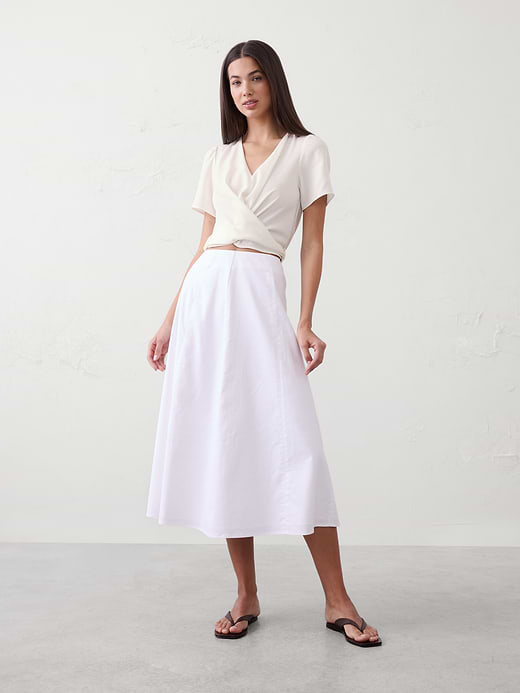 Tied Cropped Top | Banana Republic Factory
