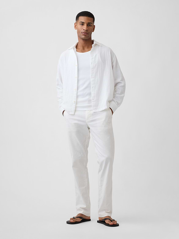 Gauze Shirt in Boxy Fit
