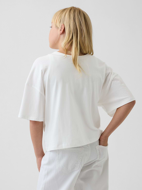 Kids Oversized Wide-Neck T-Shirt