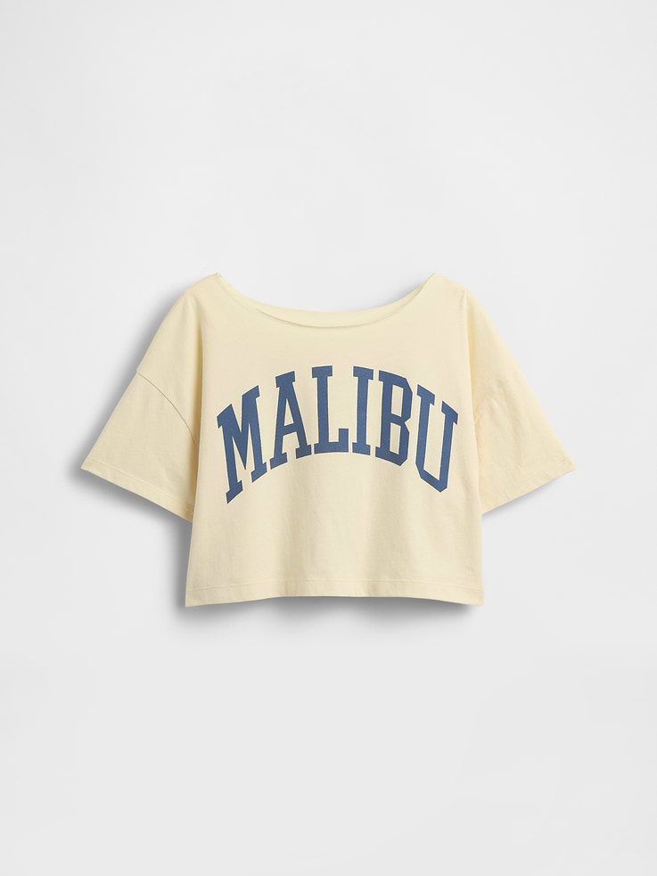 Image number 2 showing, Kids Oversized Wide-Neck T-Shirt