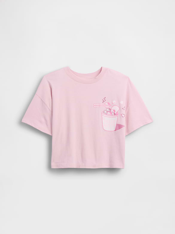 Kids Hello Kitty Oversized Boxy T-Shirt