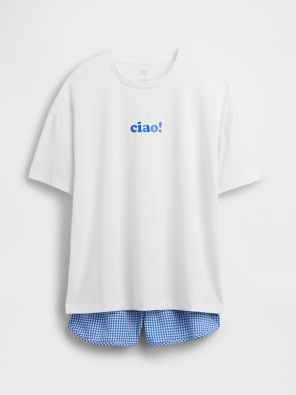 Kids Recycled PJ Short Set