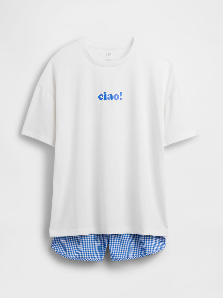 Image number 2 showing, Kids Recycled PJ Short Set