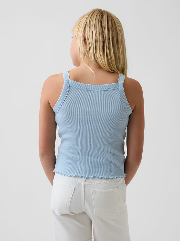 Image number 3 showing, Kids Rib Square-Neck Tank Top