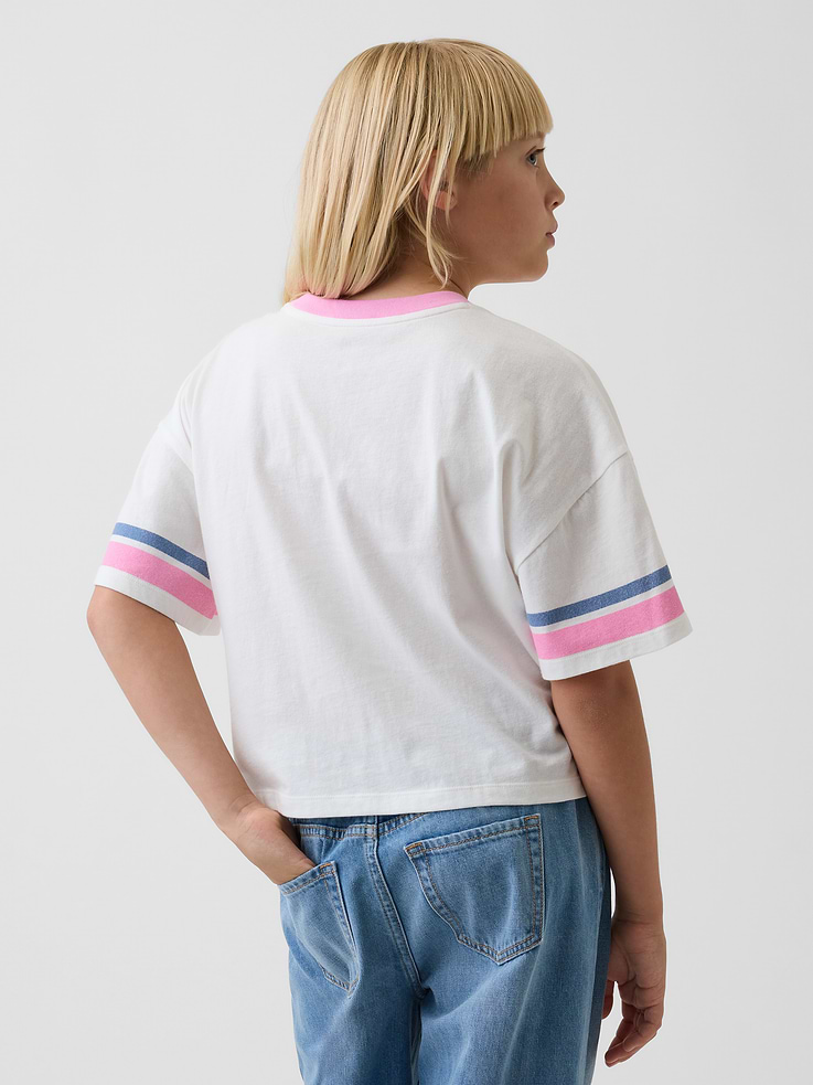 Image number 3 showing, Kids Oversized Boxy Graphic T-Shirt