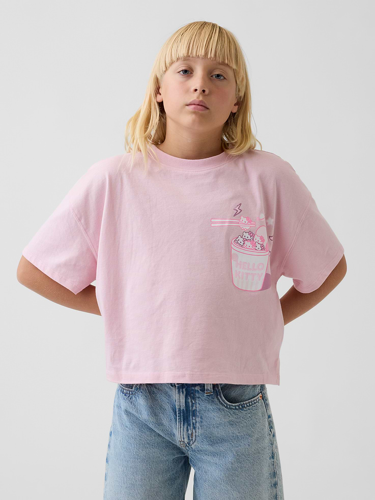 Image number 1 showing, Kids Hello Kitty Oversized Boxy T-Shirt