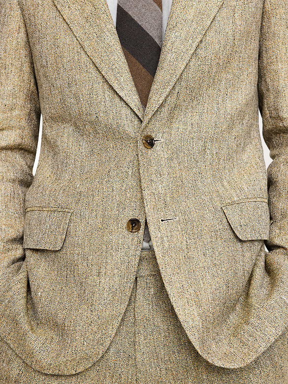 Relaxed Italian Linen Suit Jacket
