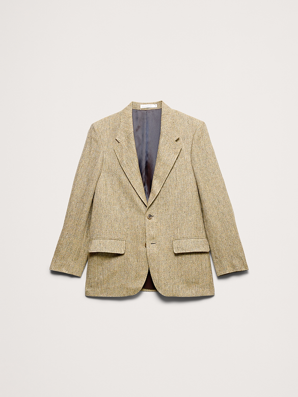 Relaxed Italian Linen Suit Jacket