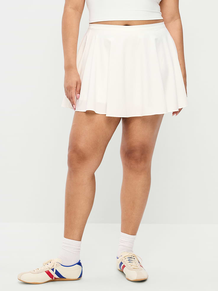 Image number 3 showing, Extra High-Waisted Stretch Woven Swing Skort