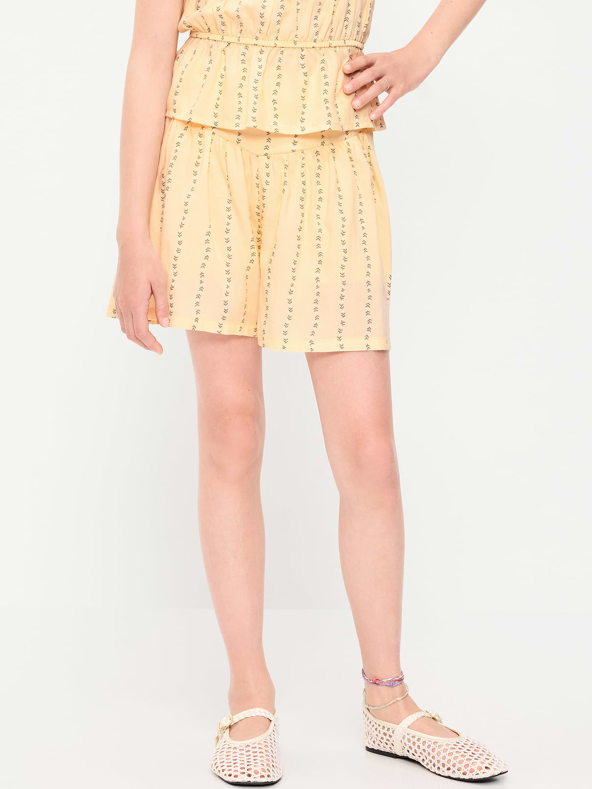 Printed Pull-On Shorts for Girls