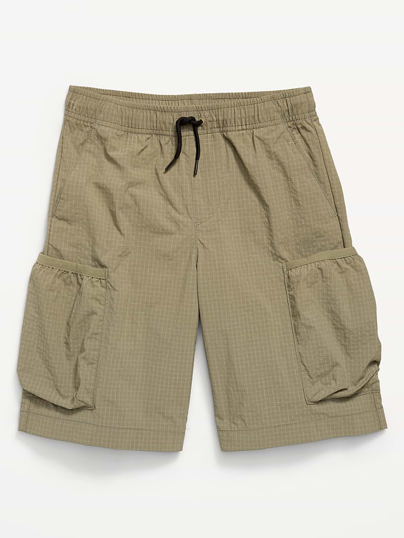 Below Knee Super Baggy Ripstop Cargo Shorts for Boys