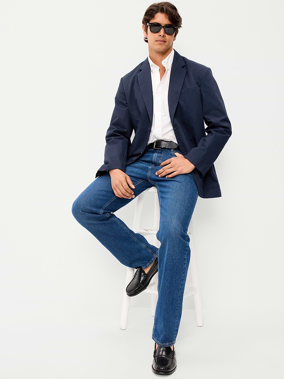 Oversized Twill Blazer