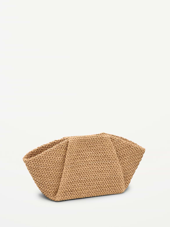 Raffia Frame Shoulder Bag