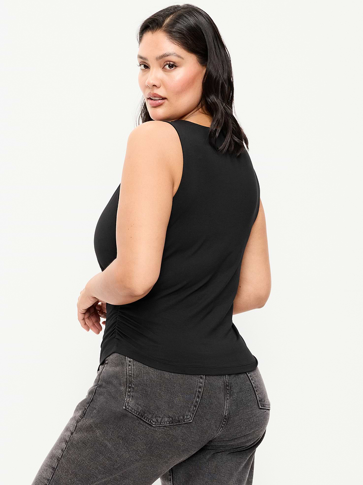 Image number 8 showing, Asymmetrical Side-Cinch Tank Top
