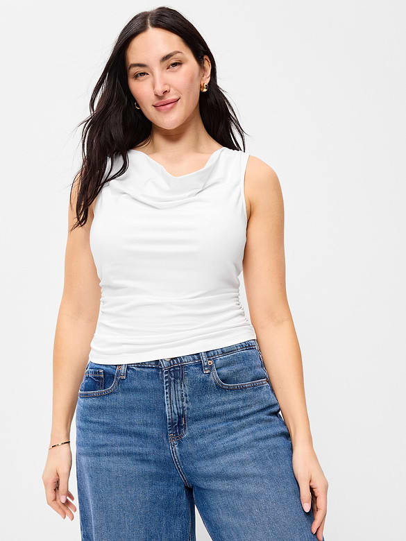 Camisole asymétrique cintrée sur les côtés
