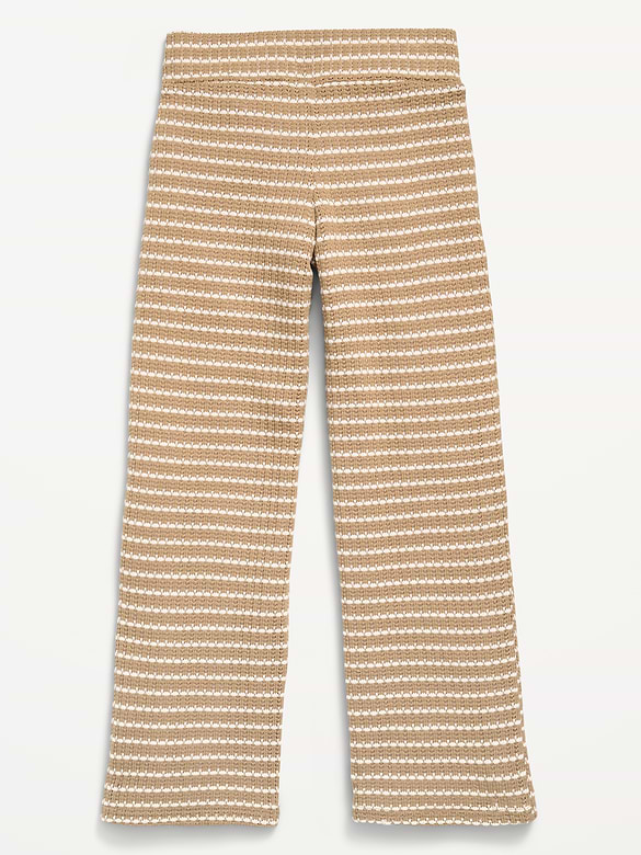 Low-Rise Jacquard Knit Pants for Girls