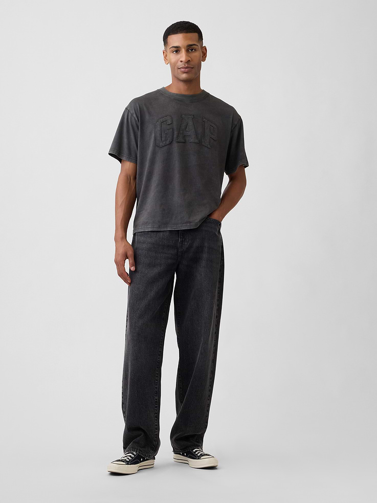 Image 3 of 5, Everyday Soft Boxy Gap Logo T-Shirt