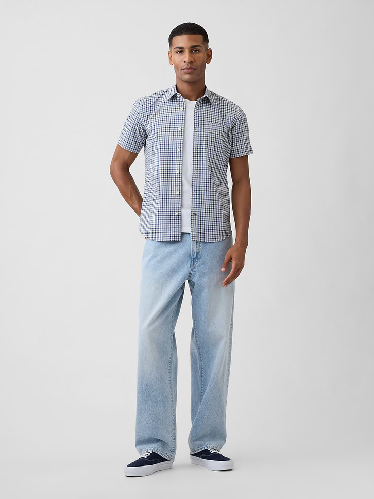 Image number 3 showing, Stretch Poplin Shirt in Standard Fit