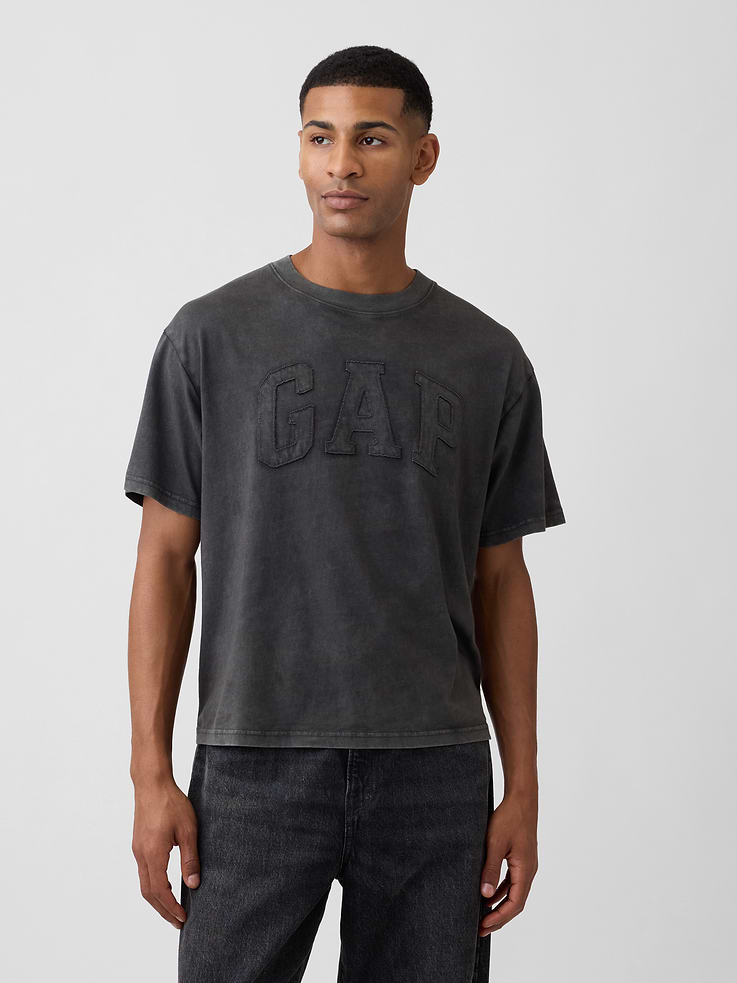 Image 1 of 5, Soft jersey knit., Dropped shoulder, elbow-length sleeves., Crewneck., This product was made in a factory that invests in gender equity and women’s empowerment through RISE. Learn more at, Product #1174995