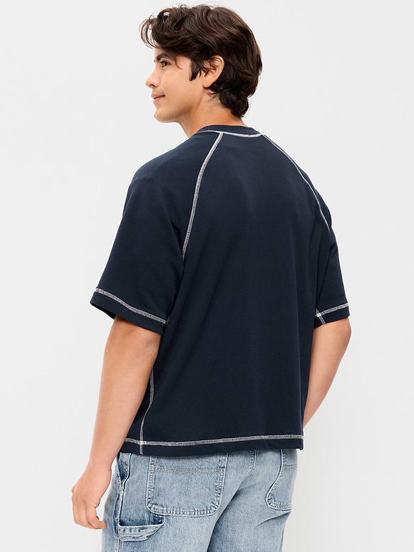 Loose Raglan Cropped Sweatshirt