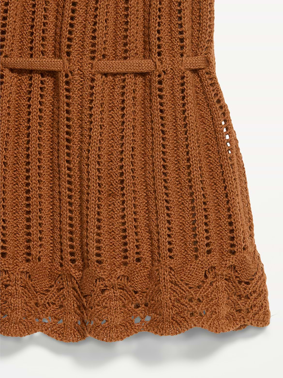 Seaside Cotton Pointelle Peplum Tank Top