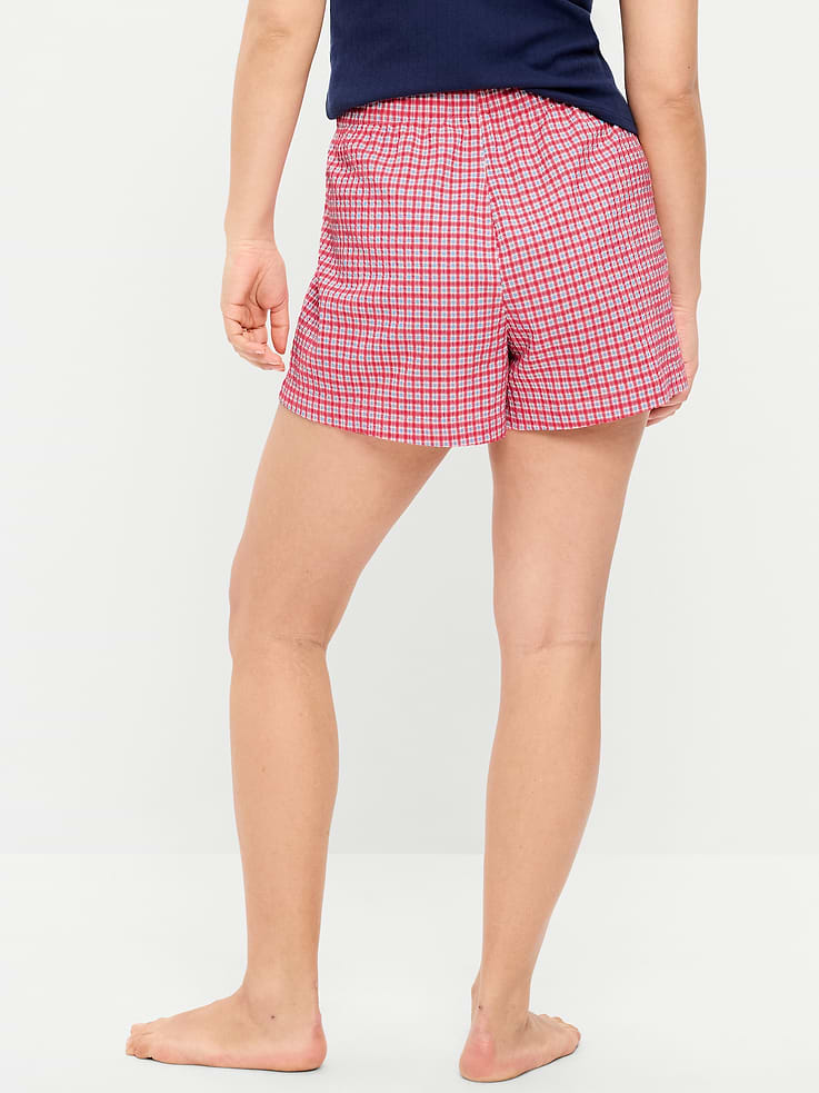 Image number 7 showing, Seersucker Boxer Pajama Shorts