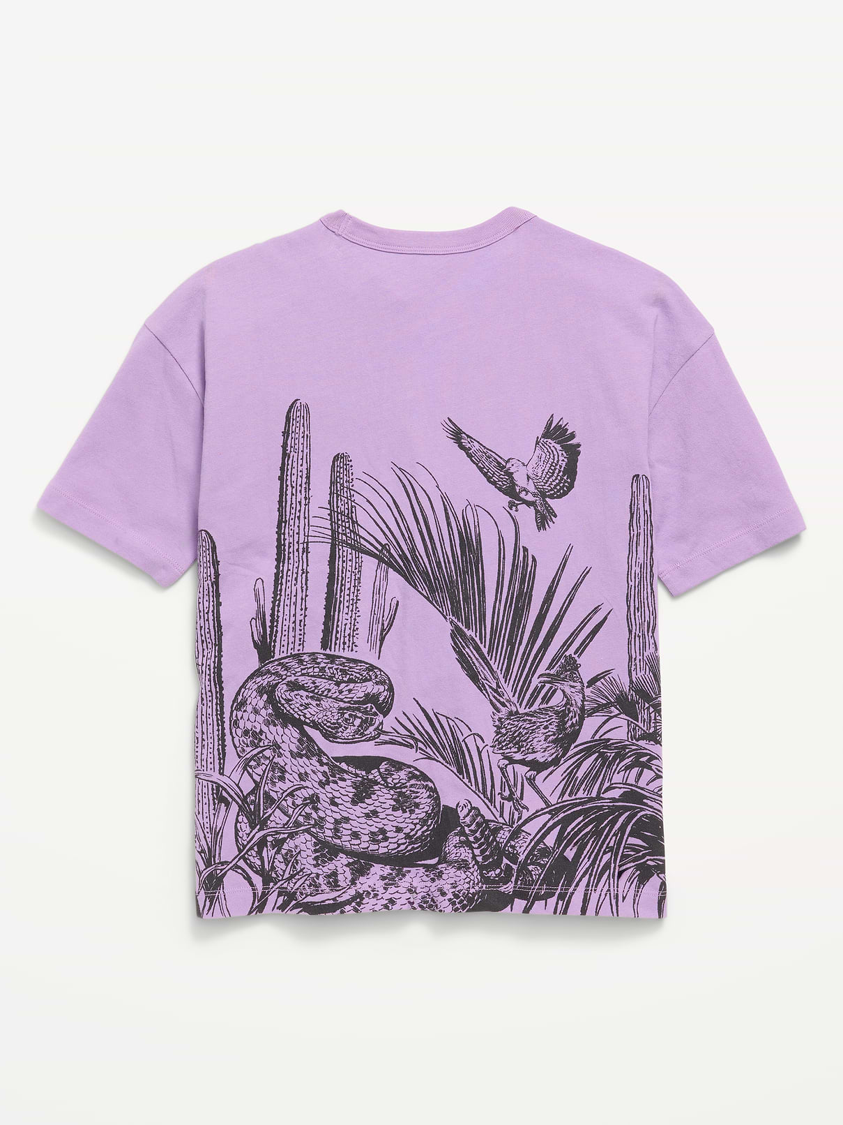 Image 3 of 3, Oversized Short-Sleeve Graphic T-Shirt for Boys