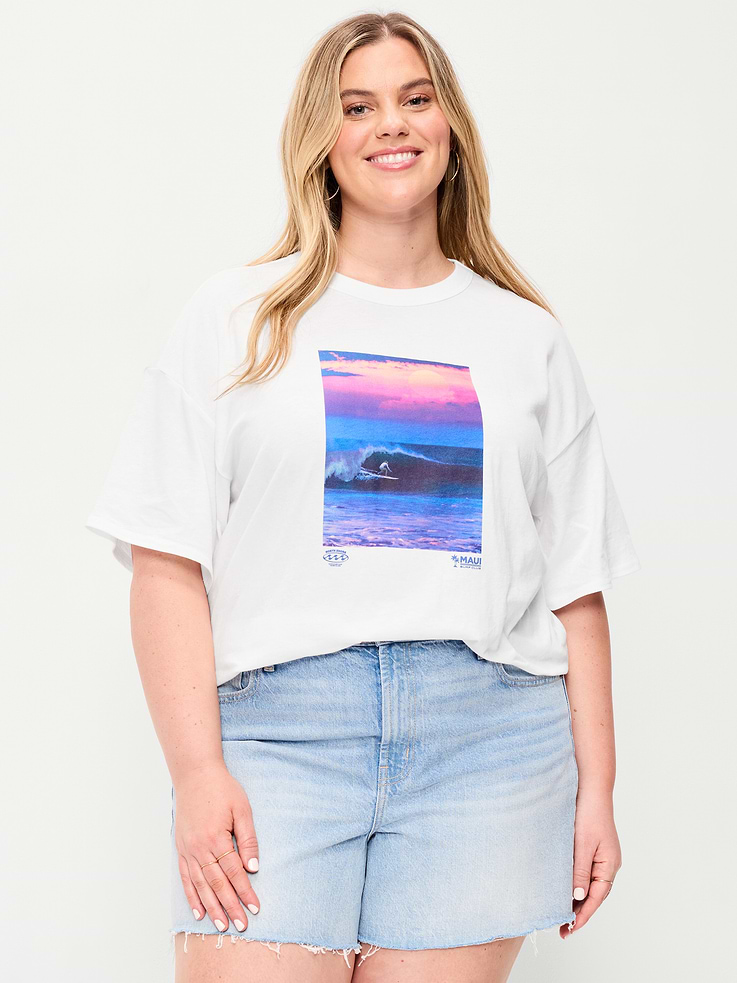 Image number 7 showing, Short-Sleeve Loose Crew-Neck T-Shirt
