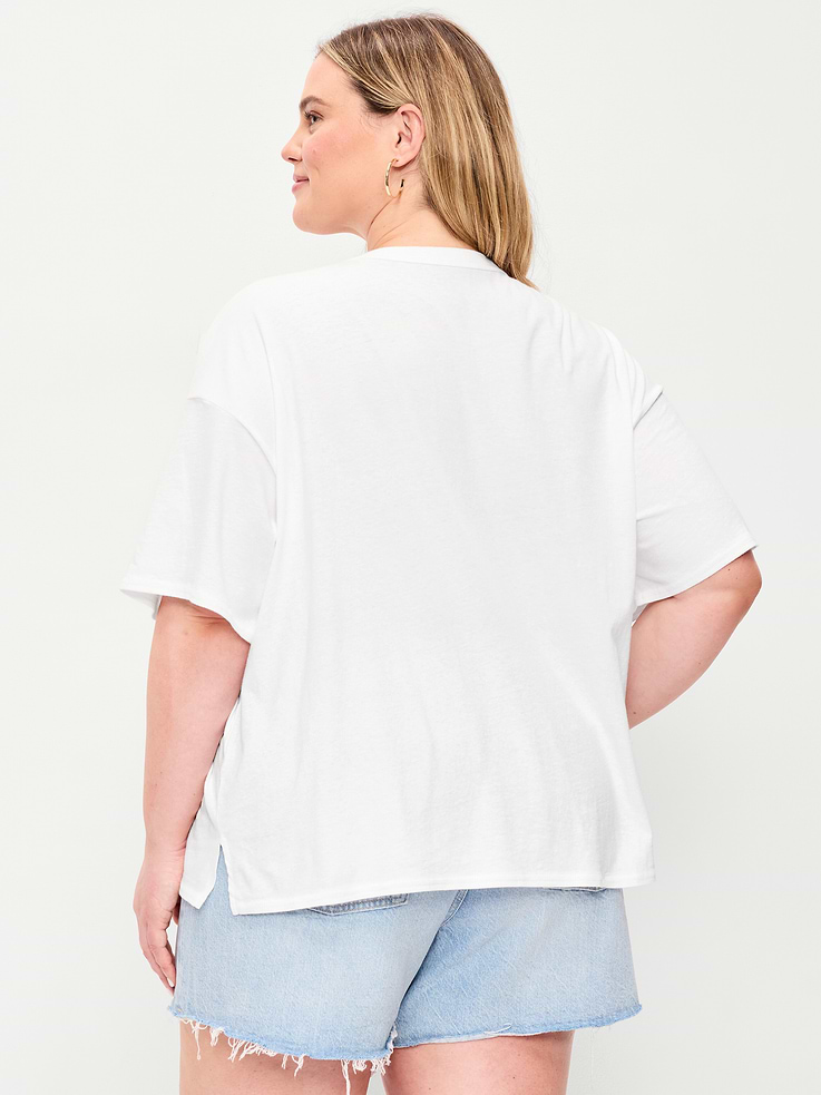 Image number 8 showing, Short-Sleeve Loose Crew-Neck T-Shirt