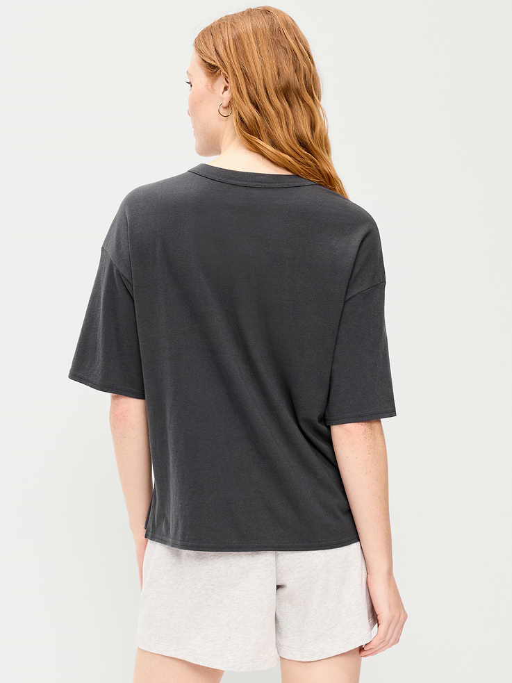 Image number 2 showing, Short-Sleeve Loose Crew-Neck T-Shirt