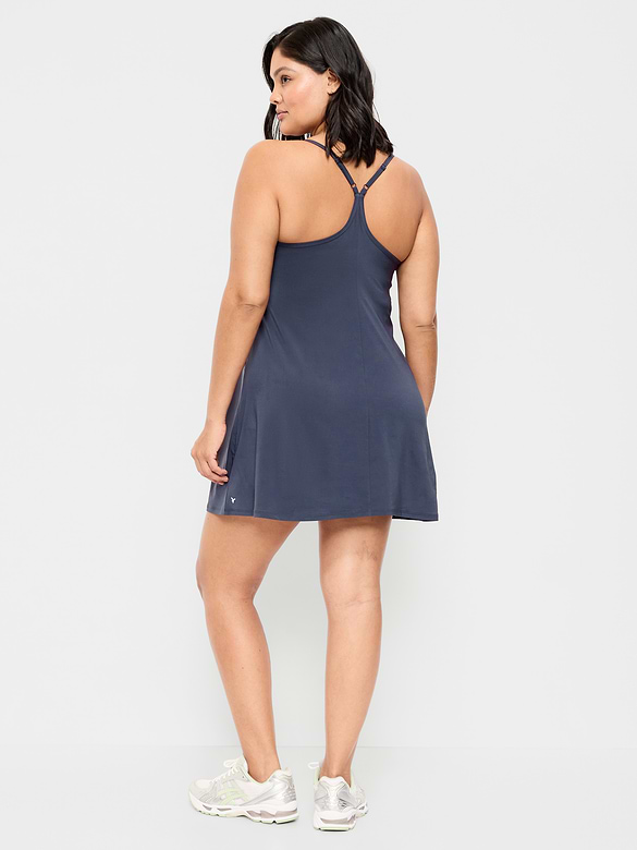 Stretch Woven Racerback Tennis Dress