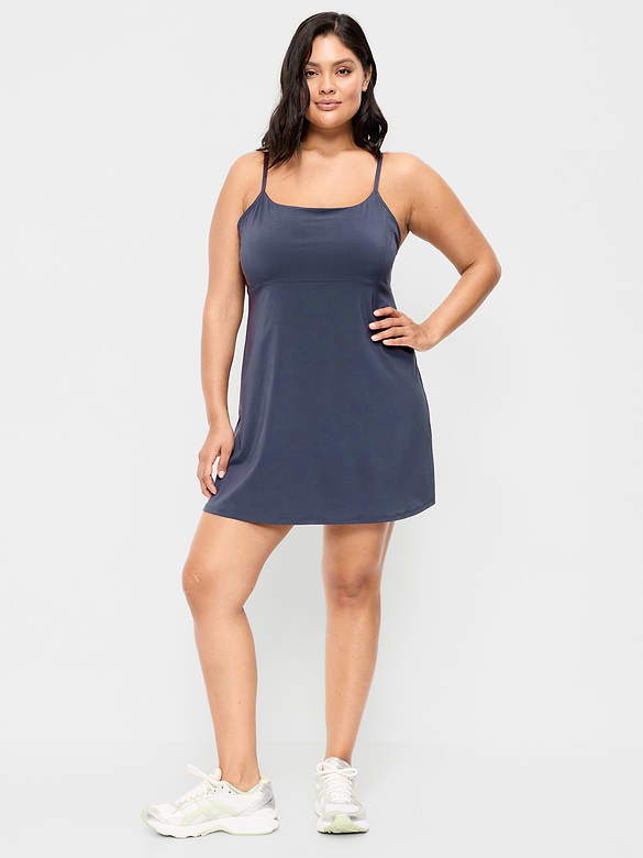 Stretch Woven Racerback Tennis Dress