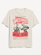 Image 1 of 1, rib-knit collar, short sleeves, licensed graphic, ©2026 WWE. All Rights Reserved., Product #896556