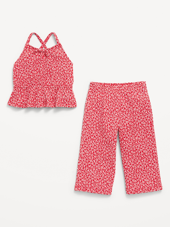Ensemble camisole et pantalon à motif pour toute-petite