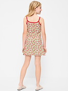 Image number 2 showing, Fitted Sleeveless Ribbed Swing Dress for Girls
