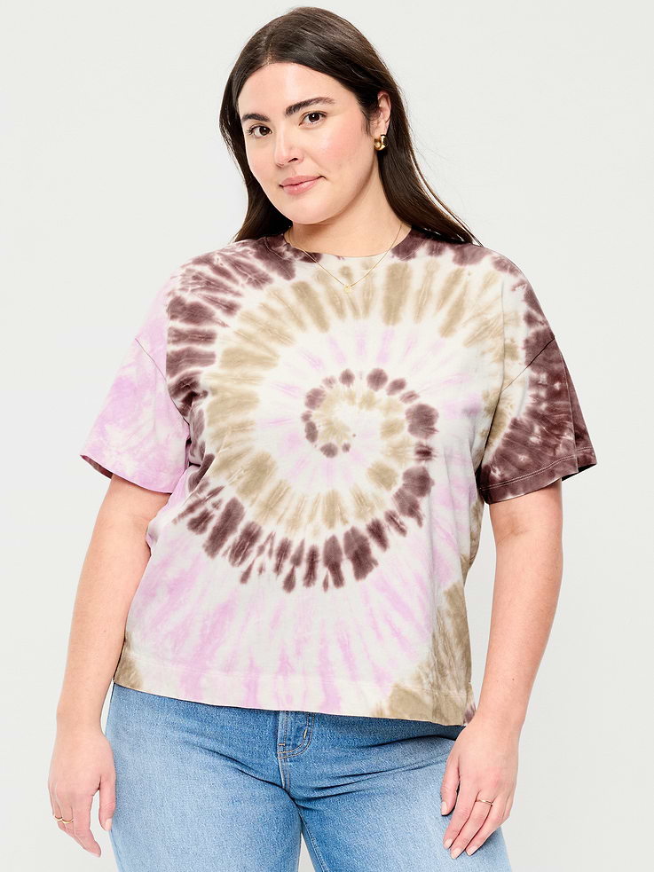 L'image numéro 5 présente T-shirt ras du cou rétro pour femme