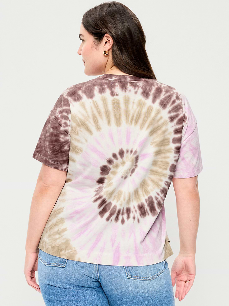 L'image numéro 6 présente T-shirt ras du cou rétro pour femme