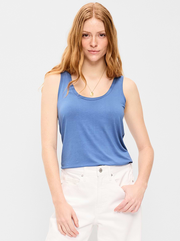 Camisole luxueuse à encolure dégagée