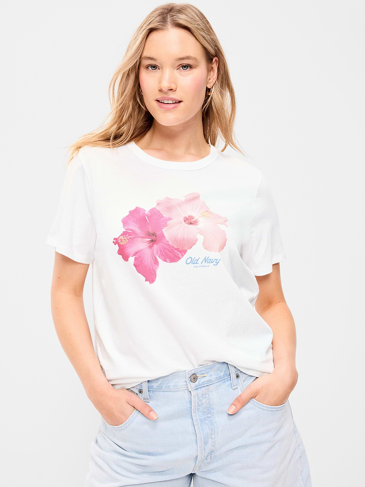 Image 5 of 8, EveryWear Crew-Neck Logo-Graphic T-Shirt