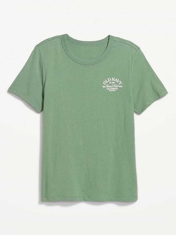 T-shirt passe-partout ras du cou à logo imprimé